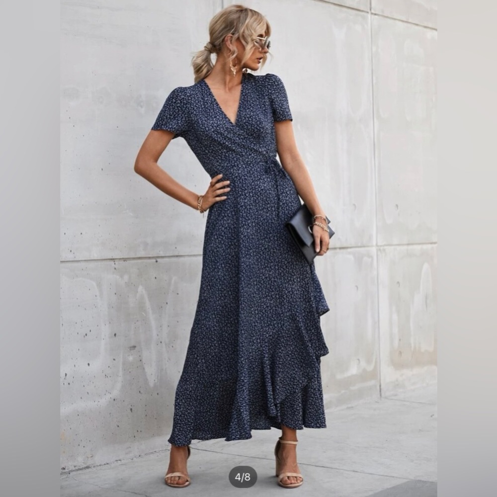 Floral Maxi wrap dress